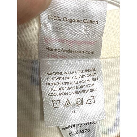 Hanna Andersson Organic Cotton Rainbow Pajama Top Shirt 160 cm US 14-16 NWT - Picture 6 of 8